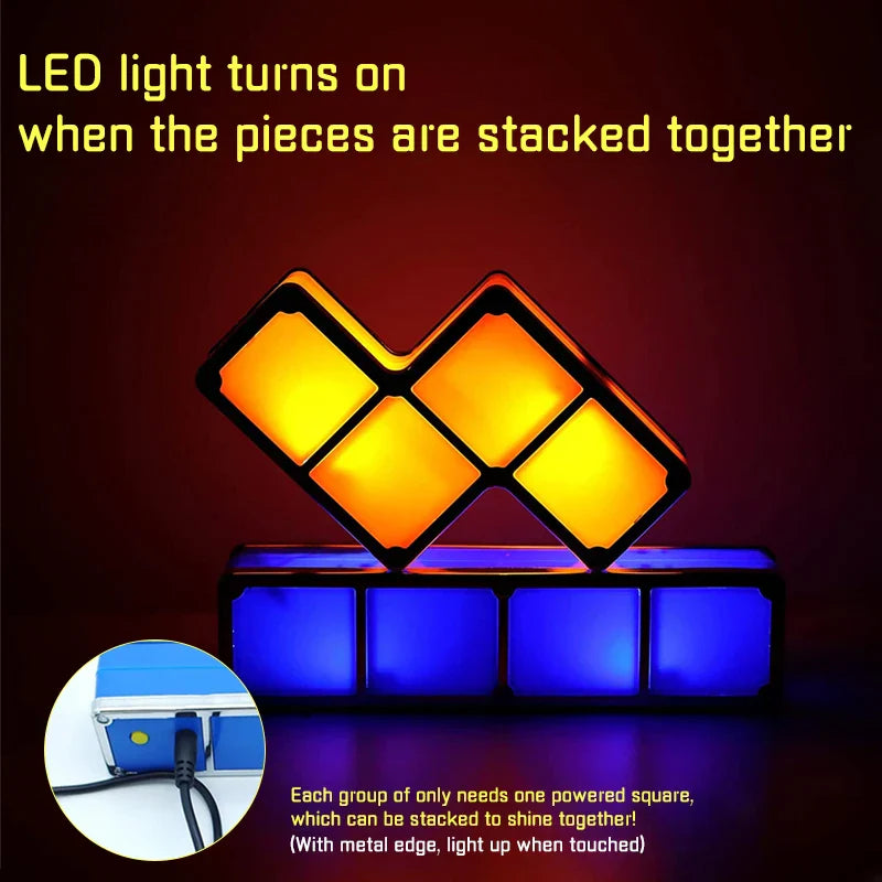 Tetris-lampa – Kreativ belysning för barn