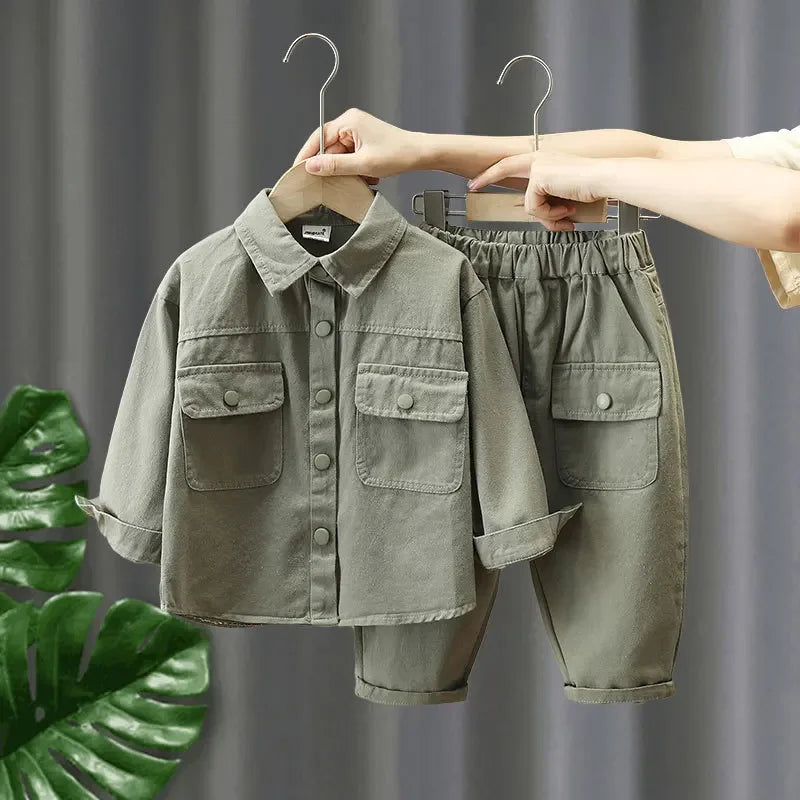 2-delat höstset i denim för barn – Mjukt och bekvämt