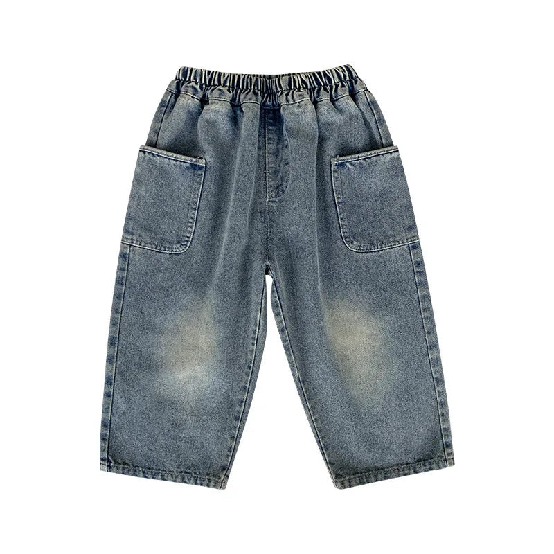 Barnjeans med raka ben – avslappnad passform och bekväm stil
