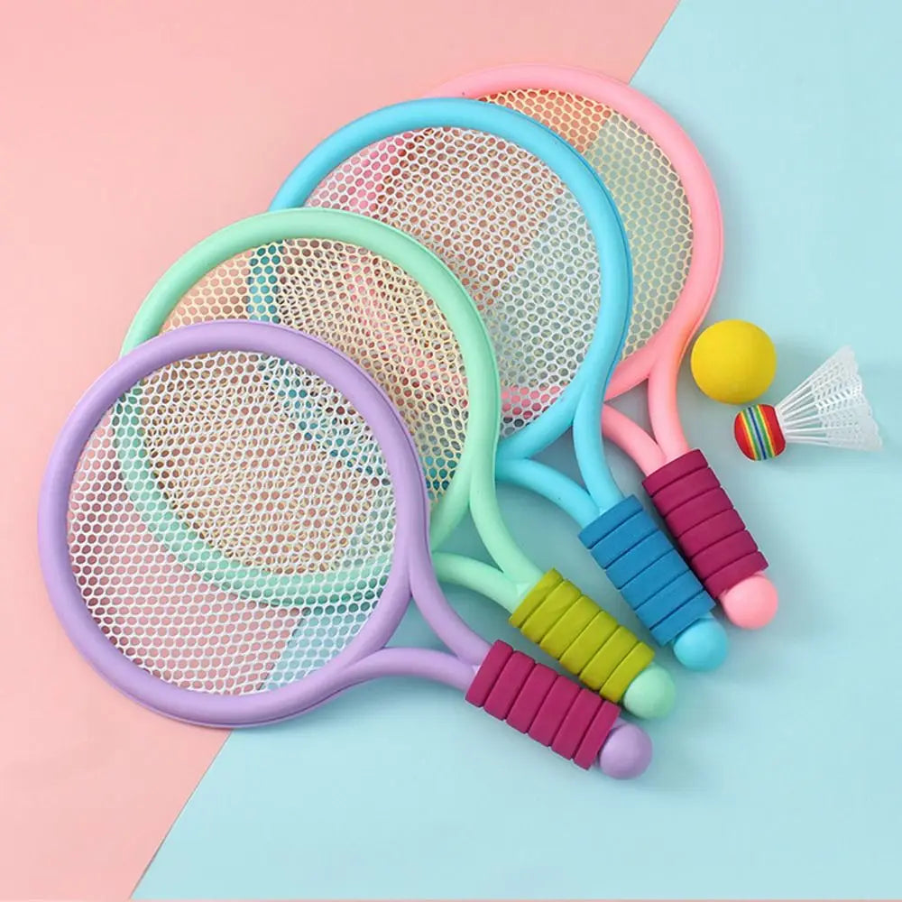 Tennis- och badmintonset för barn – Säkert 2-i-1 racketset