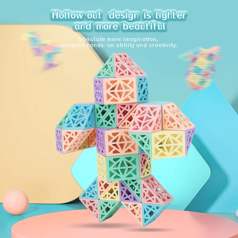 Pedagogiskt Snake Cube Set – Bygg och utforska kreativt