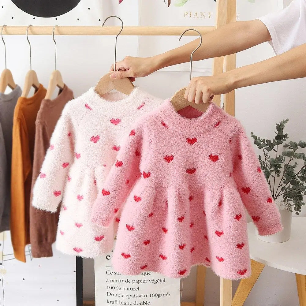 Skön och varm klänning i fleece för barn – Perfekt för kyliga dagar