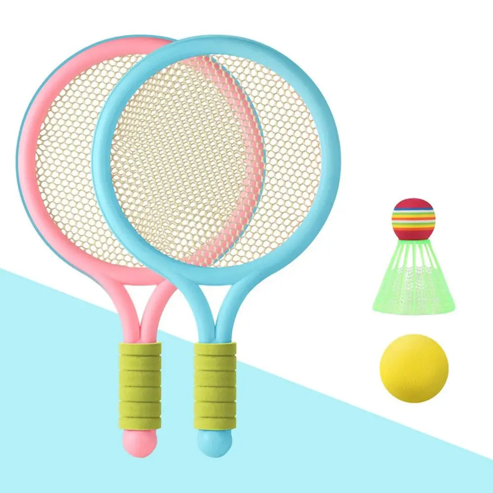 Tennis- och badmintonset för barn – Säkert 2-i-1 racketset