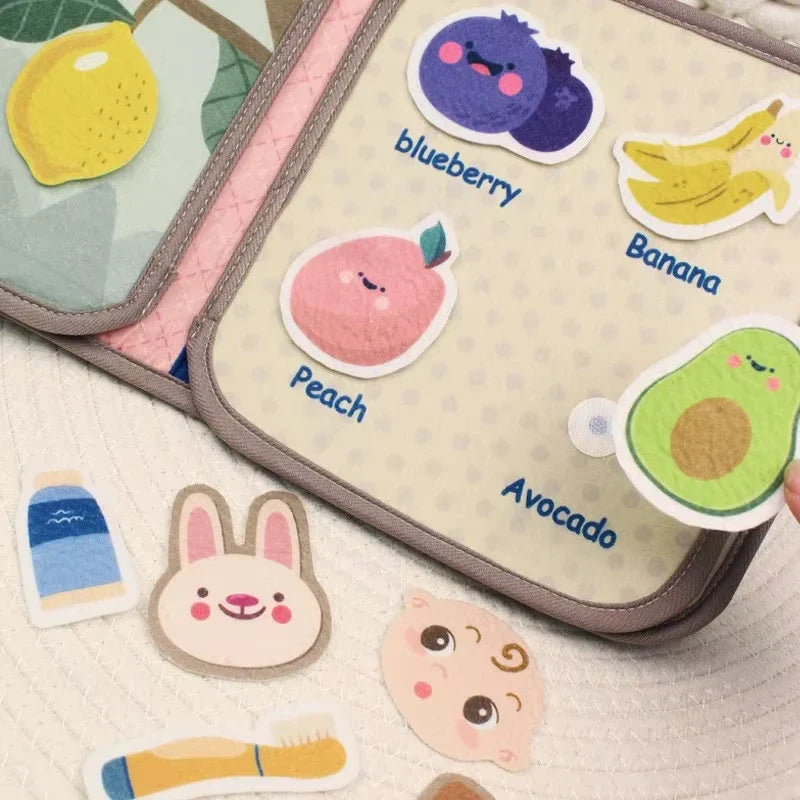Upptäckarbok för barn – Lärorik busy book med spel och aktiviteter