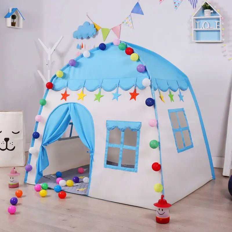 Tipi Princess Castle – Vikbart prinsesstält för barn inomhus och utomhuslek