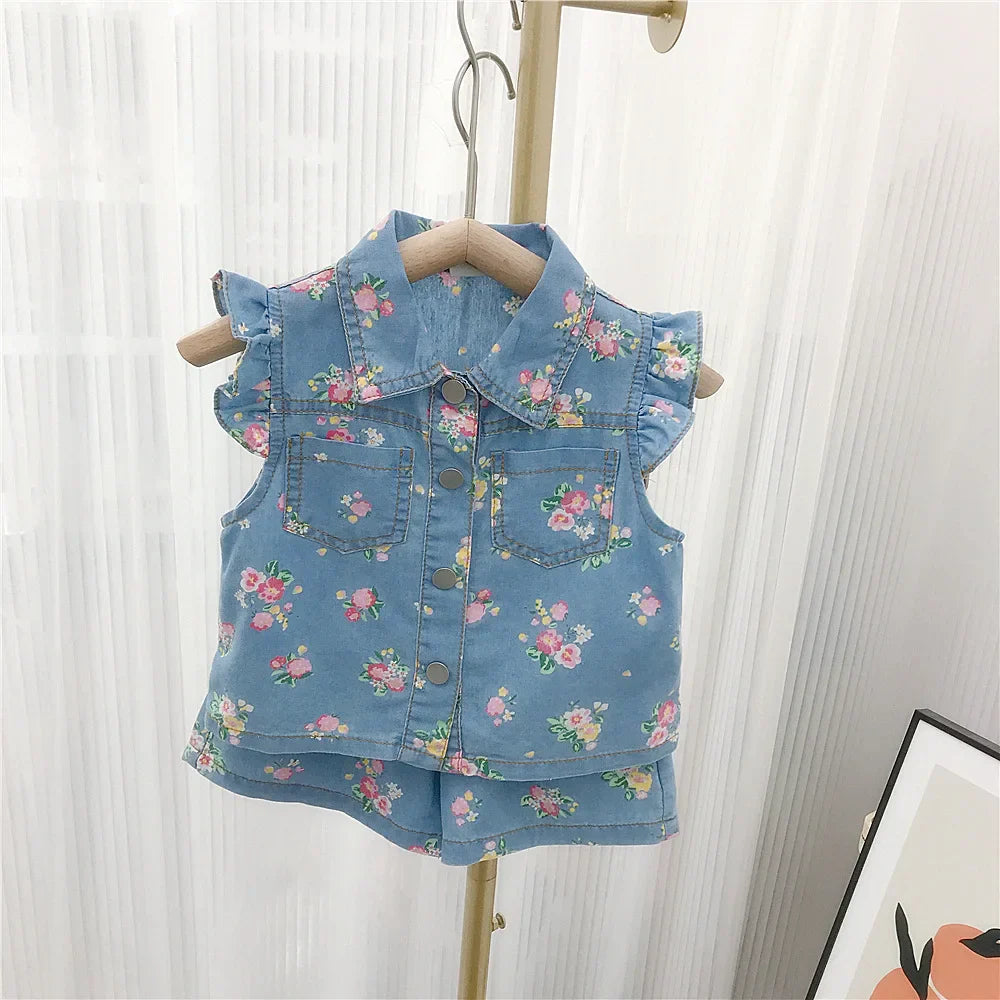 Sommarset för barn – Linne & shorts i bomull