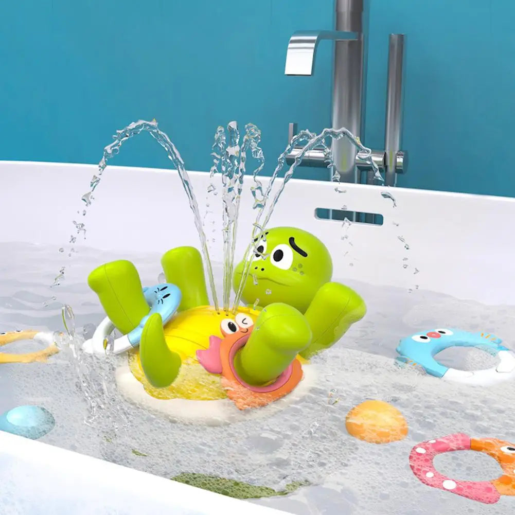 Water Turtle – Sköldpadda fontän badleksak | Rolig och lärorik badupplevelse