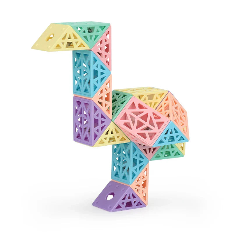 Pedagogiskt Snake Cube Set – Bygg och utforska kreativt