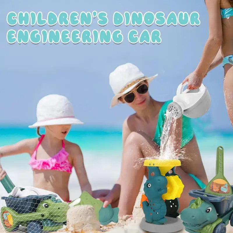 Beach Dino Set – Sandslotts- och dinosaurieset för barn