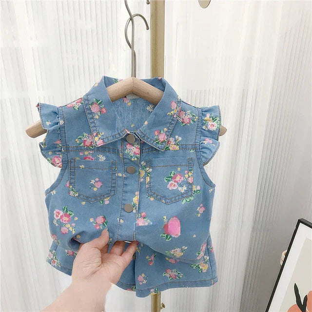 Sommarset för barn – Linne & shorts i bomull