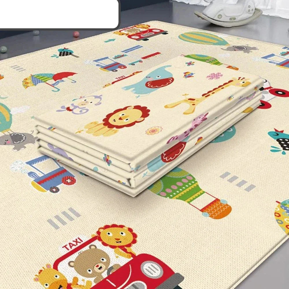Hopfällbar lekmatta för barn – Play Mat mjuk och pedagogisk lekmatta