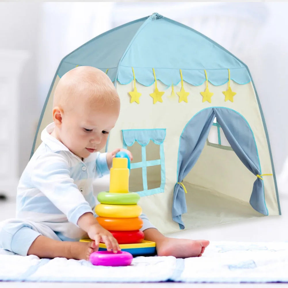 Tipi Princess Castle – Vikbart prinsesstält för barn inomhus och utomhuslek