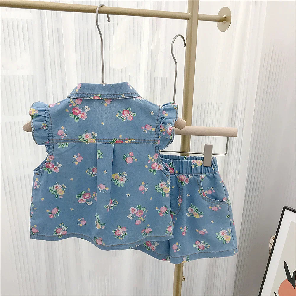 Sommarset för barn – Linne & shorts i bomull