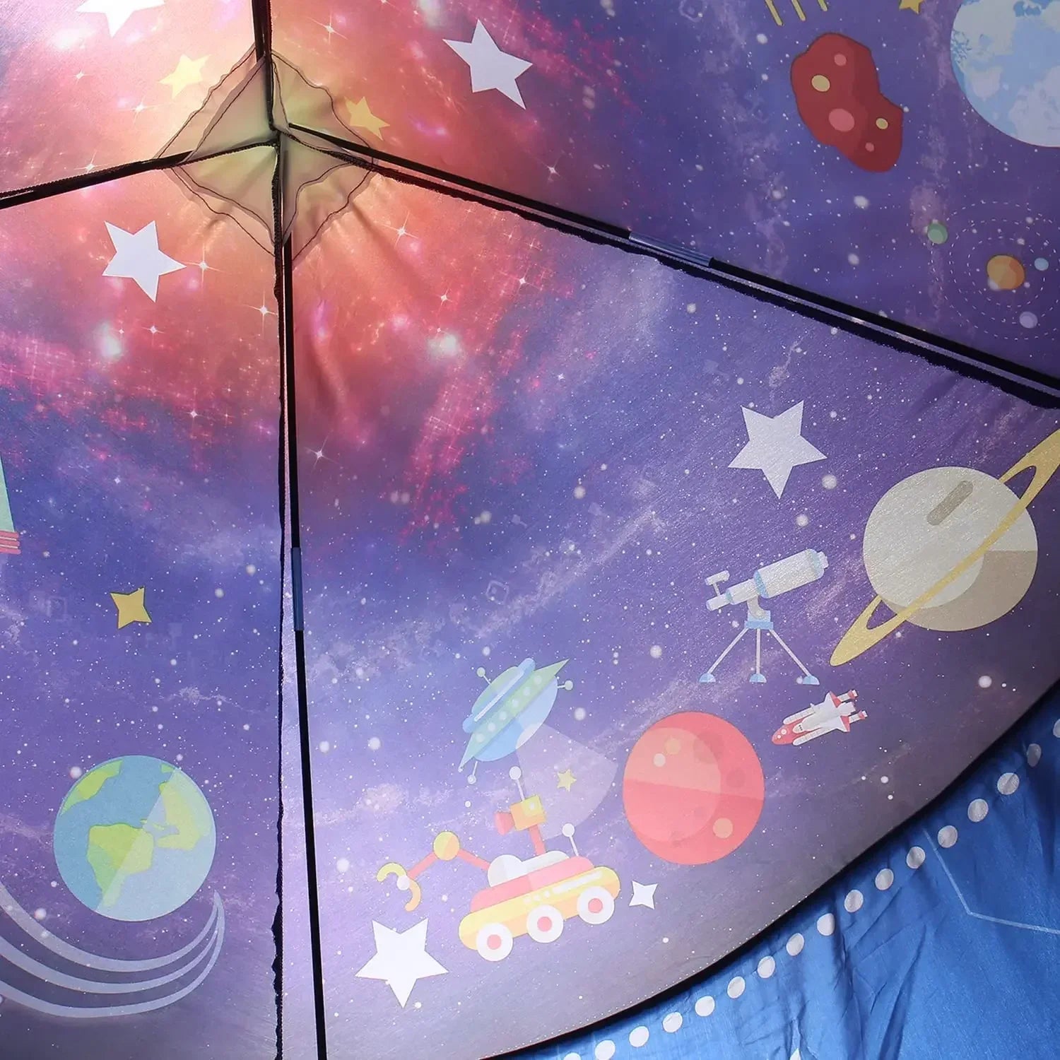 Rocket Ship Tent – Pop-up rymdtält för barn inomhus och utomhus