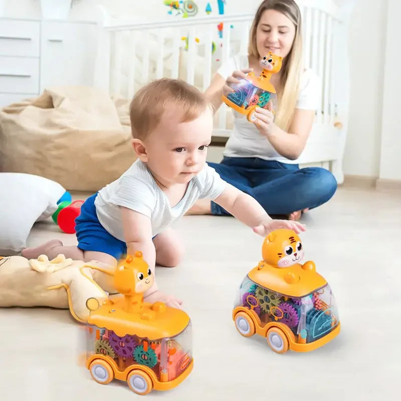 Genomskinlig leksaksbil – Stimulerar motorik och lek