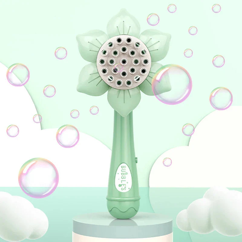 Bubbelblåsande solrosleksak – Sunflower Bubblegun