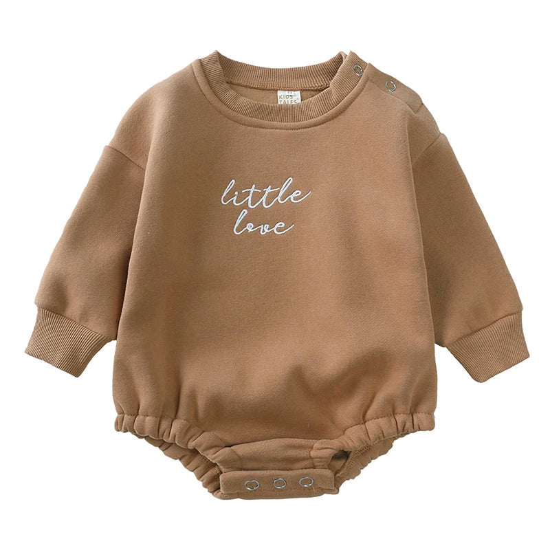 Varm babybody med tröjdesign – Bekväm för alla säsonger