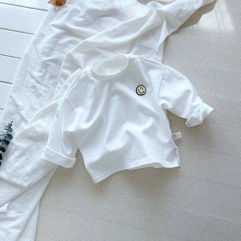 Långärmad tröja för barn – mjuk bomull, unisex och året runt