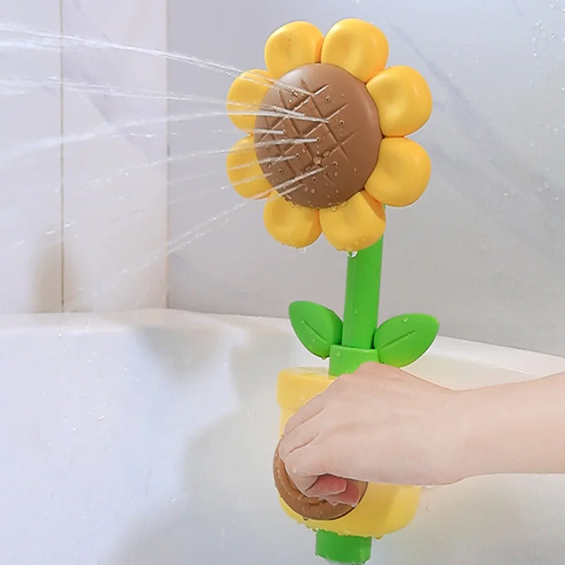 Sunflower Sprayer – Färgglad badleksak med vattenbesparande funktion