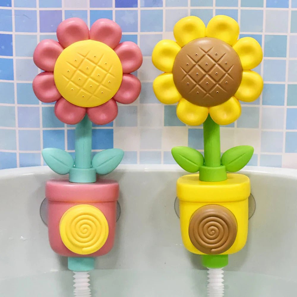 Sunflower Sprayer – Färgglad badleksak med vattenbesparande funktion