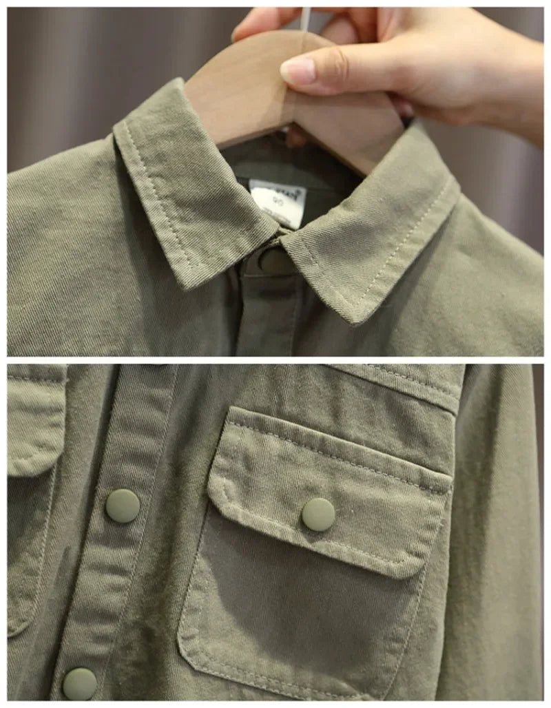 2-delat höstset i denim för barn – Mjukt och bekvämt