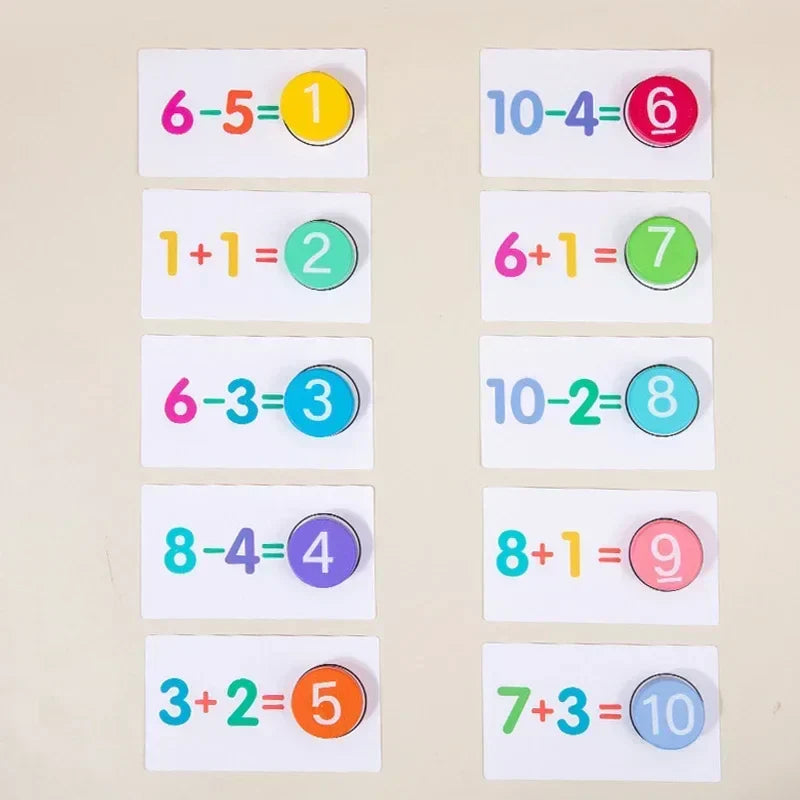 Räknekort i trä och papper – Pedagogiskt spel som gör matematik roligt