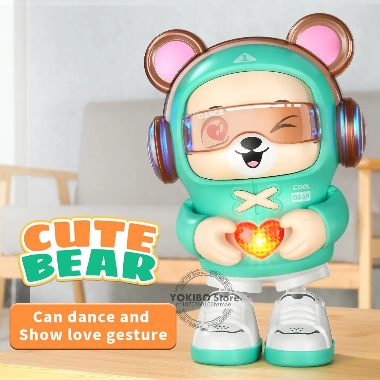 Dancing Dog Robot – Interaktiv dansande leksak med musik och ljus
