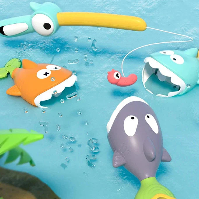 Splash & Catch – Fiskespö i badkaret | Roligt fiskespel för barn