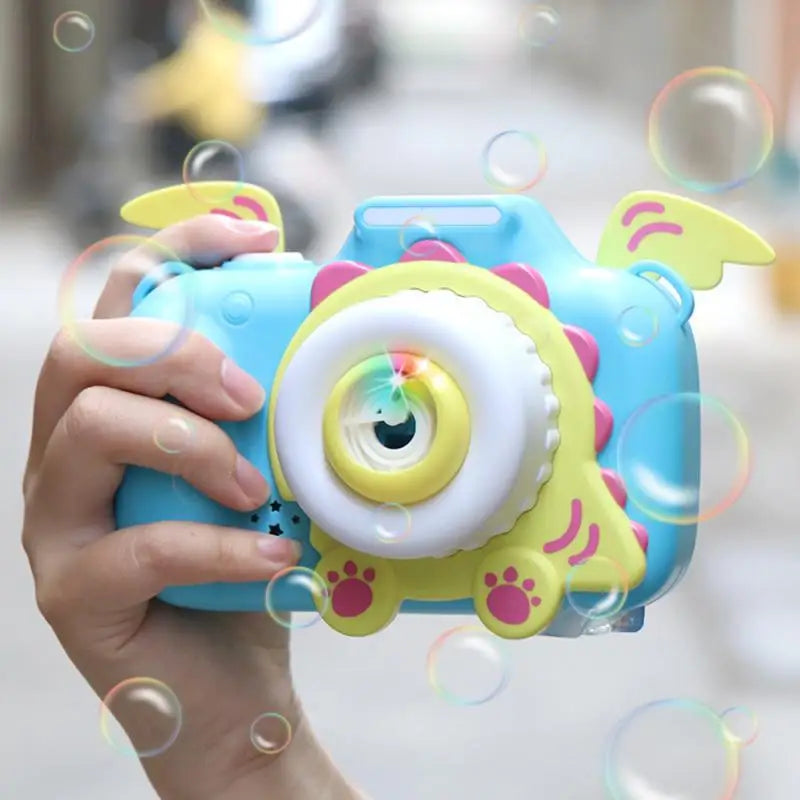 Bubbelkamera för barn – Lekfull utomhusaktivitet med bubblor och musik