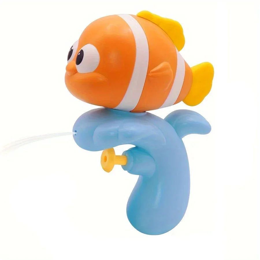 Badleksak för småbarn – Clownfisk och vattenlek