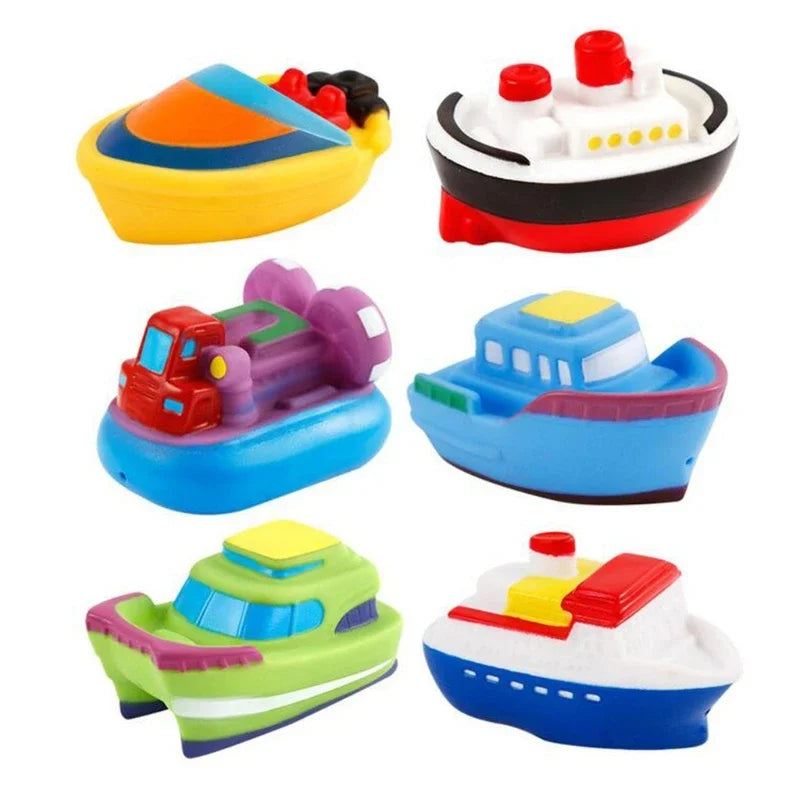 Bath Boat Set – Färgglada leksaksbåtar för rolig och trygg badstund