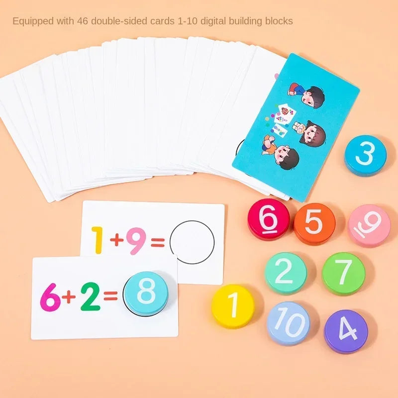 Räknekort i trä och papper – Pedagogiskt spel som gör matematik roligt