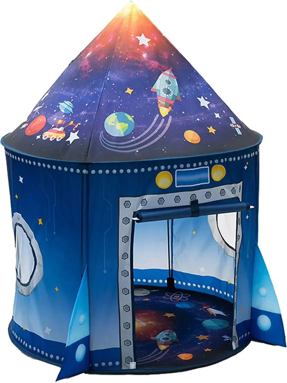 Rocket Ship Tent – Pop-up rymdtält för barn inomhus och utomhus