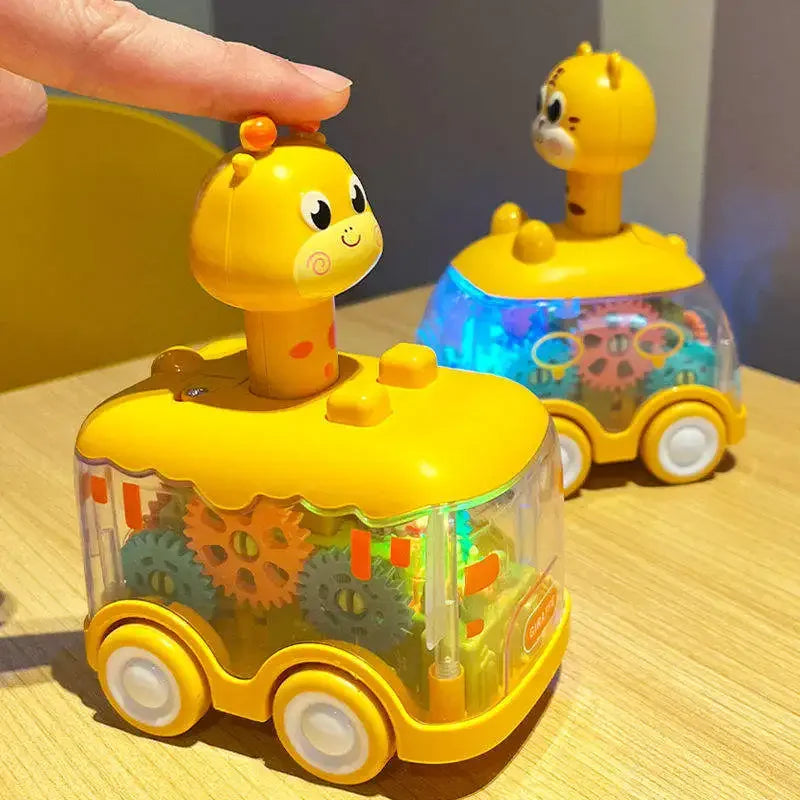 Genomskinlig leksaksbil – Stimulerar motorik och lek