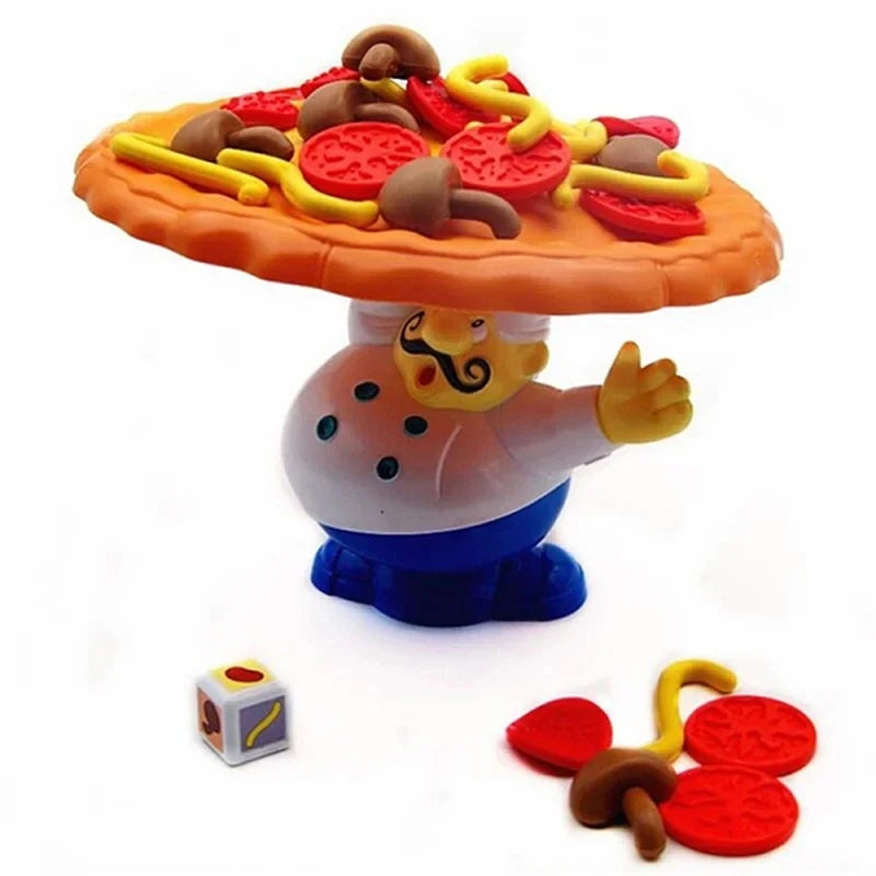 Balansspel med pizza – Roligt familjespel för barn