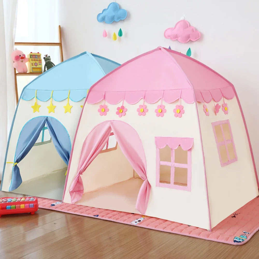 Tipi Princess Castle – Vikbart prinsesstält för barn inomhus och utomhuslek