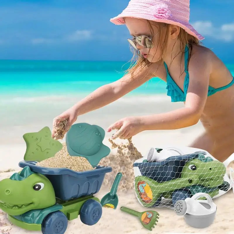 Beach Dino Set – Sandslotts- och dinosaurieset för barn