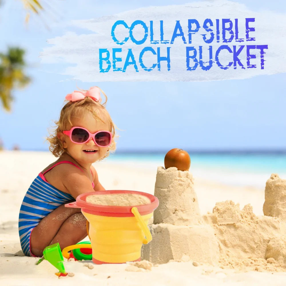 Foldable Bucket – Hopvikbar hink för strand och resor