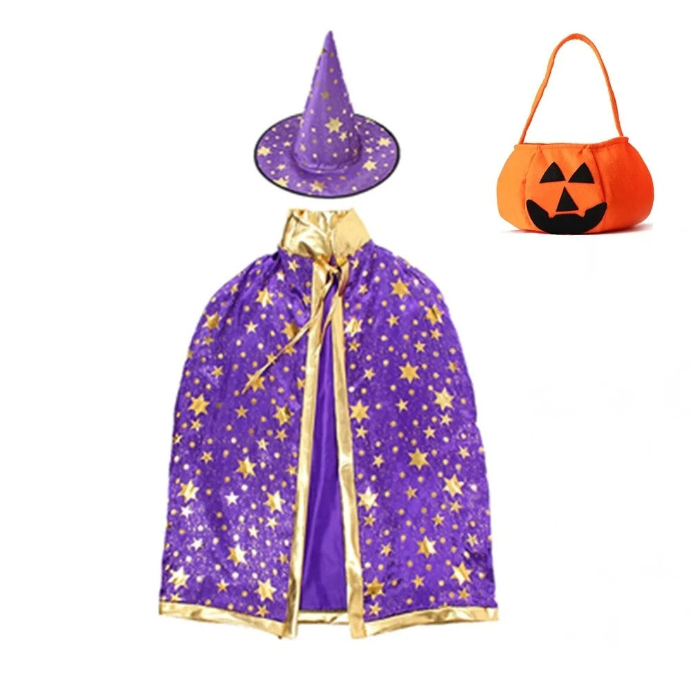 Barnens LED Häxdräkt för Halloweenfest och Karneval