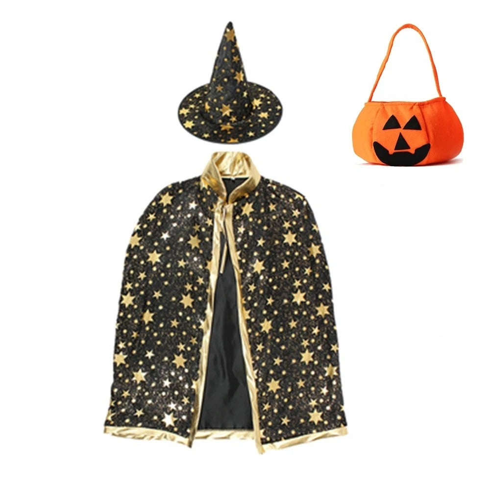 Barnens LED Häxdräkt för Halloweenfest och Karneval