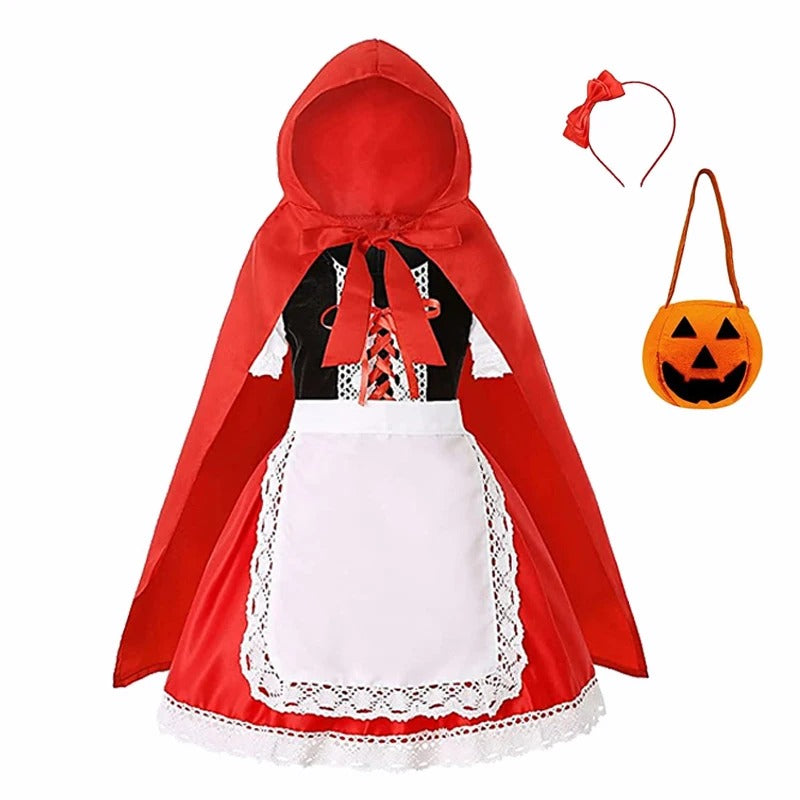 Flickor lila fladdermus halloween kostym med tillbehör