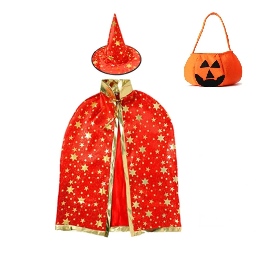 Barnens LED Häxdräkt för Halloweenfest och Karneval