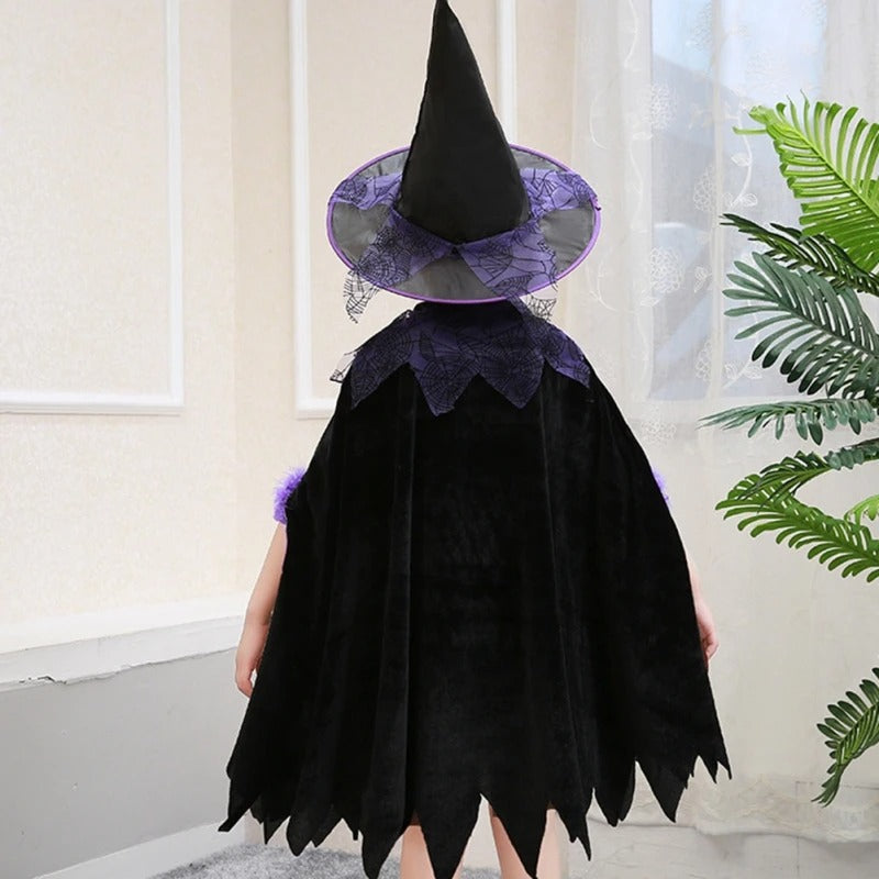 Kids Halloween Witch & Vampire Costume Set