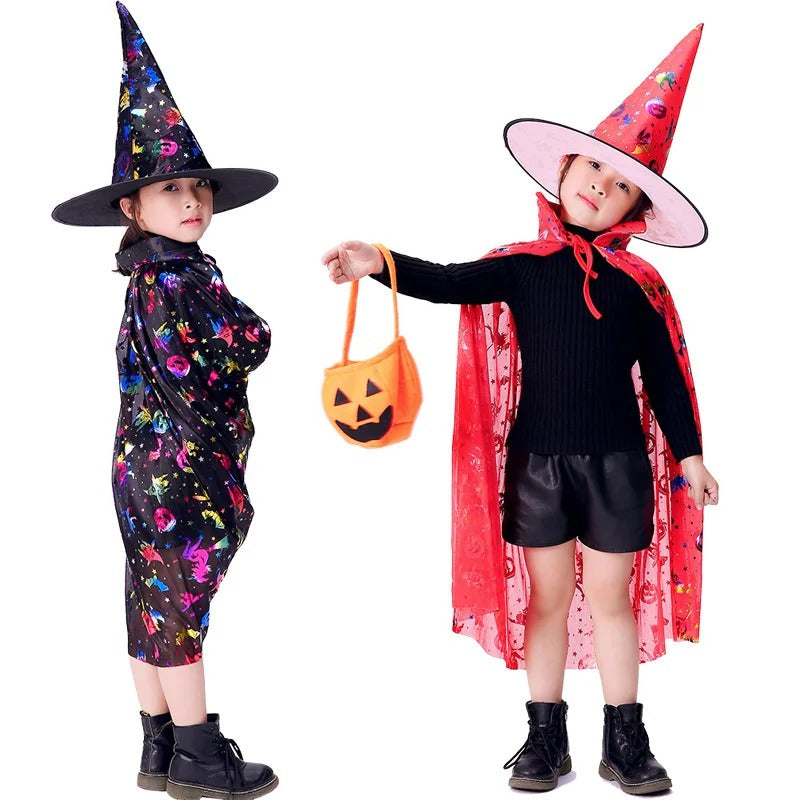 Barn Färgglad Halloween Prinsessdräkt Set