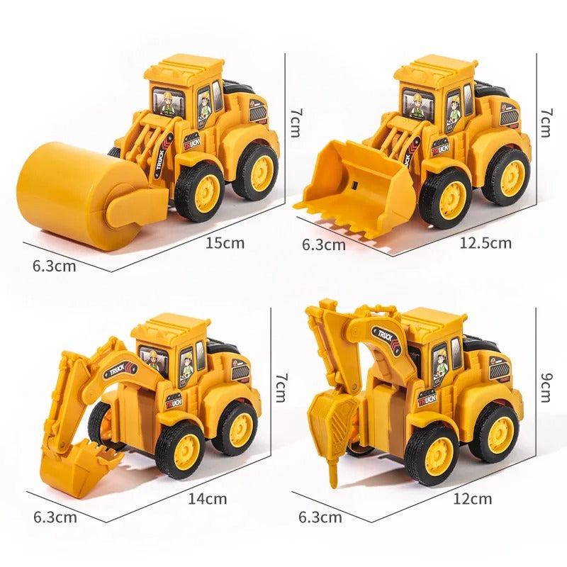 Construction Toy – Byggfordon för barn med push-and-go funktion