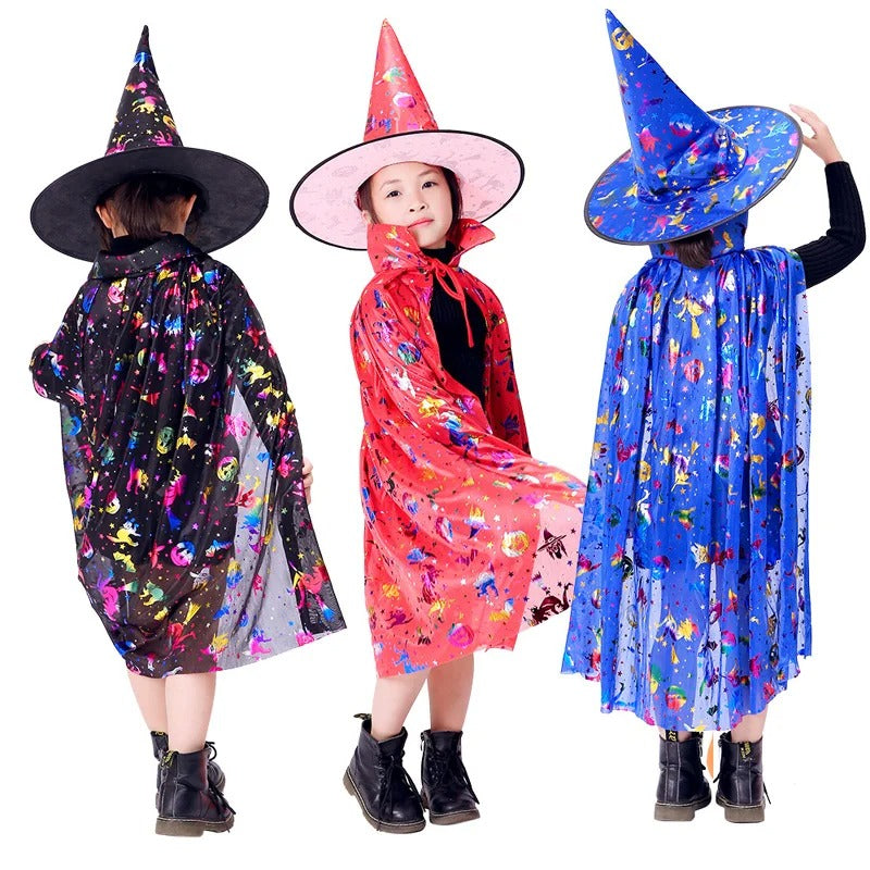 Barn Färgglad Halloween Prinsessdräkt Set