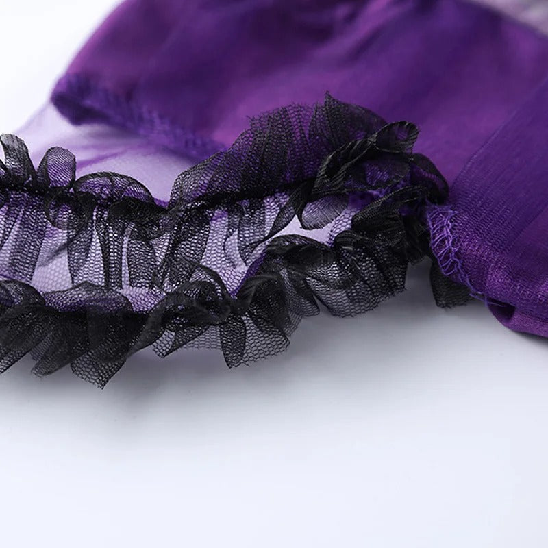 Barn Halloweenoutfit – vampyr eller häxa, komplett set med hårband och vingar