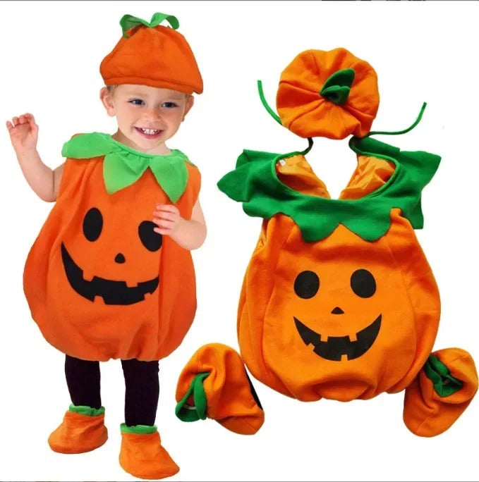 Babyflickors Halloween Häxprinsessklänning Set