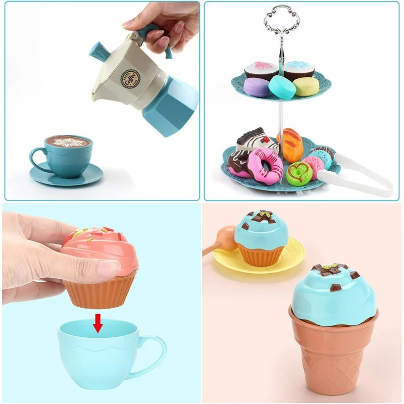 Cafe Set – Pedagogiskt leksaksset för café och bageri