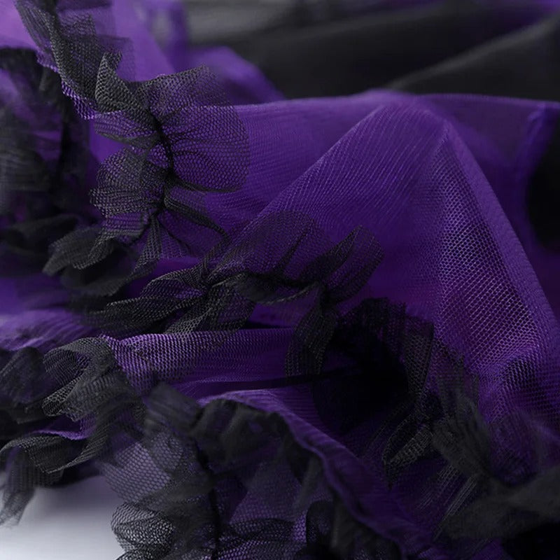 Barn Halloweenoutfit – vampyr eller häxa, komplett set med hårband och vingar